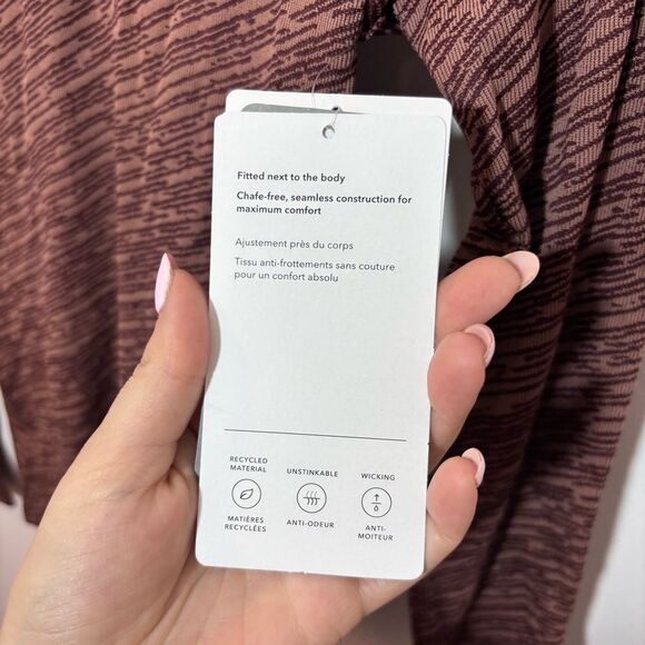 ATHLETA Flurry Seamless Turtleneck NEW with tags Size XS Wren Rustic Beige - Picture 11 of 16